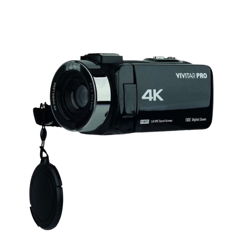 Vivitar 4K HD Digital Video Camera Night Vision WIFI Remote Control Black